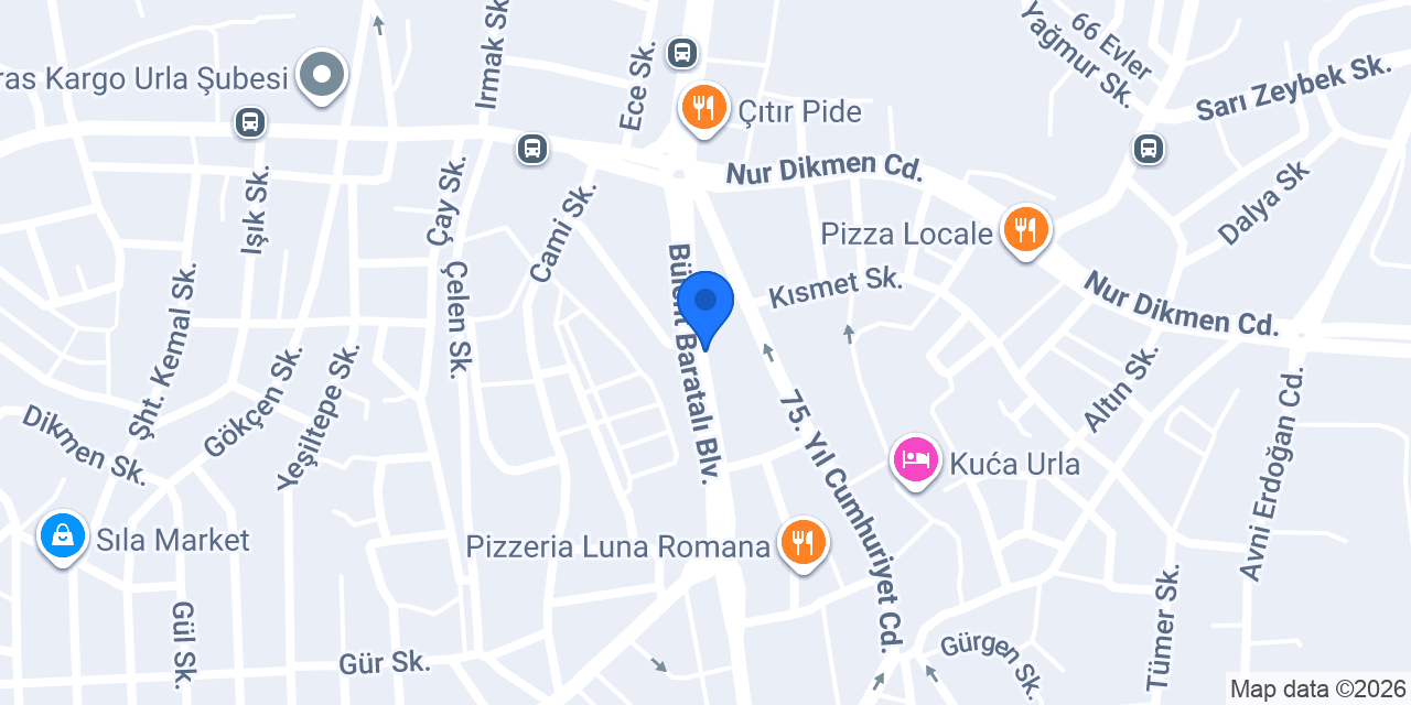 Urla nargile ve tütün dünyası konumu