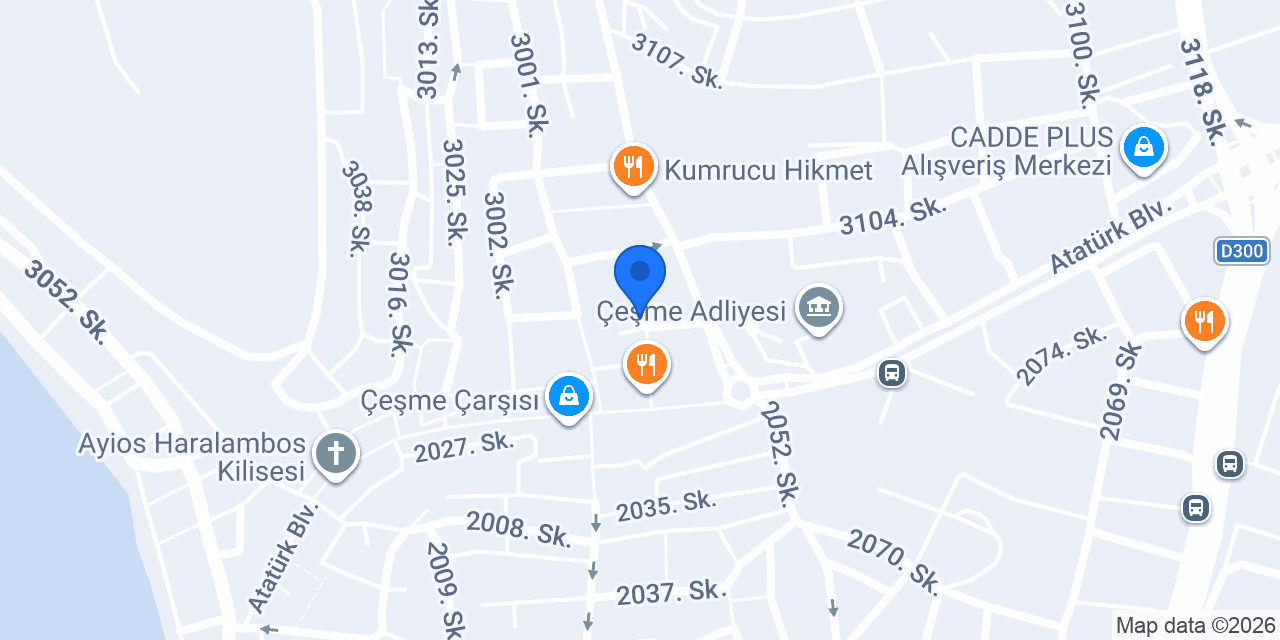 Onur 98 Restoran Çeşme konumu