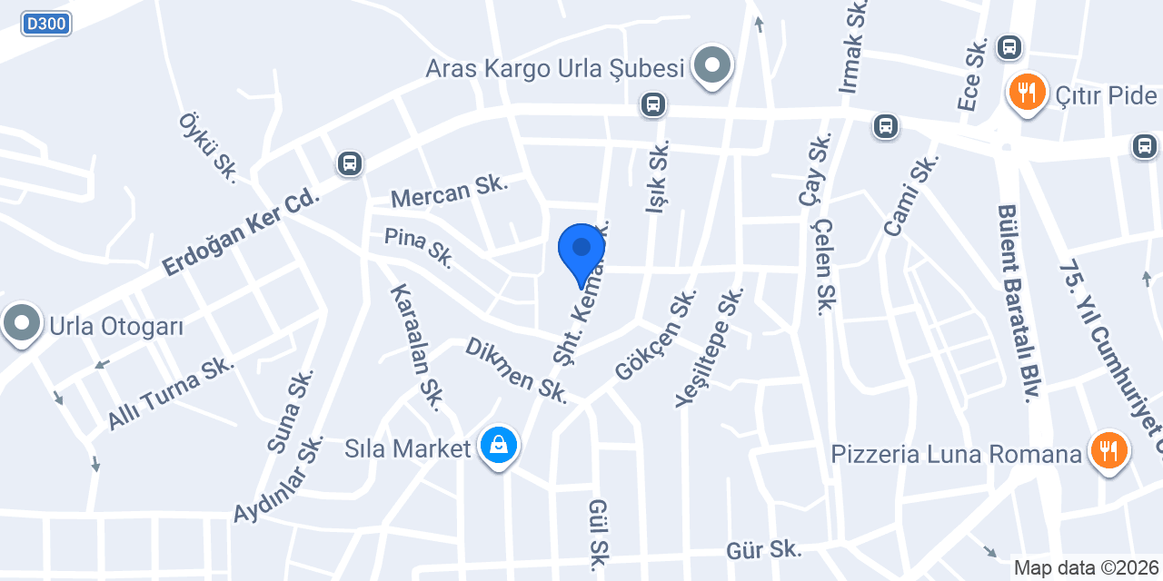 URLA MERKEZ TAKSİ DURAĞI konumu