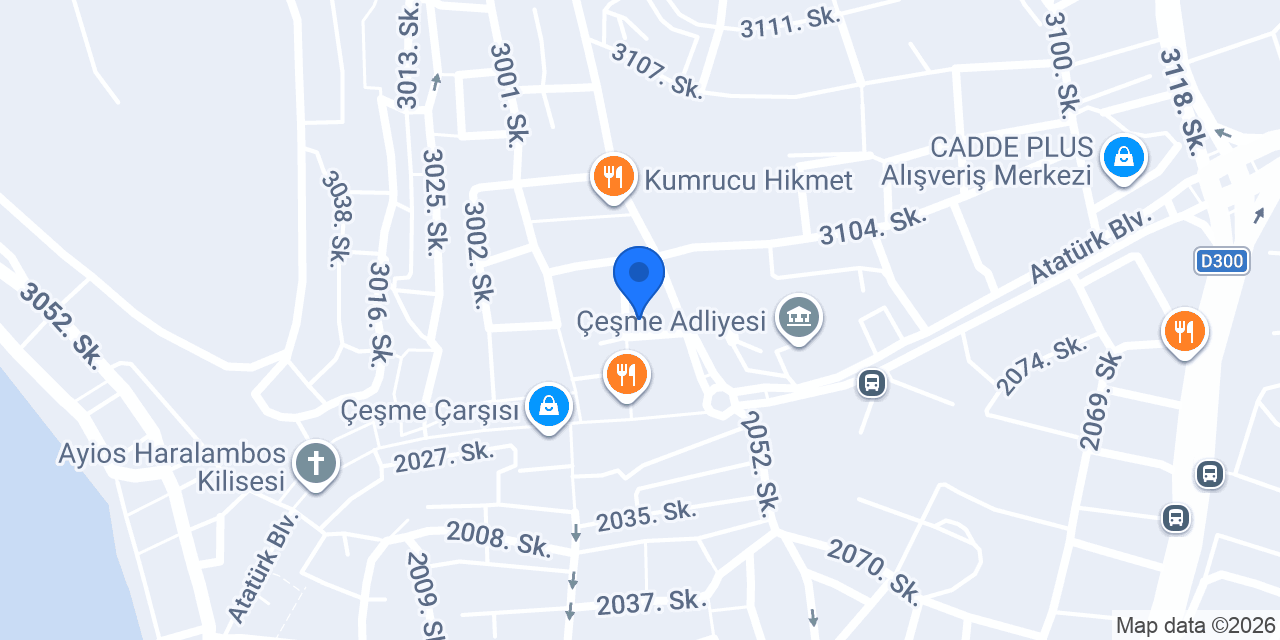 Sarıyer Börekçisi Çeşme konumu