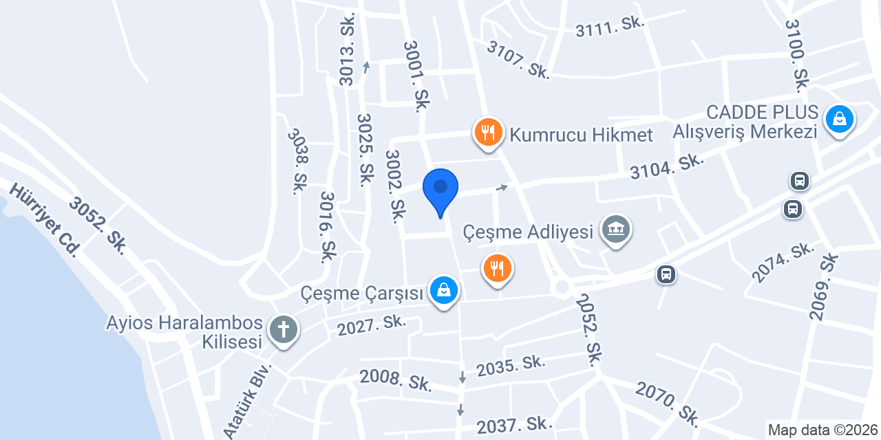 Çeşme Et Dünyası konumu