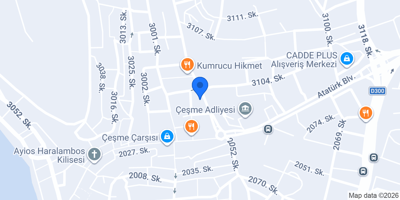 Levent Balık Evi Çeşme/İzmir konumu