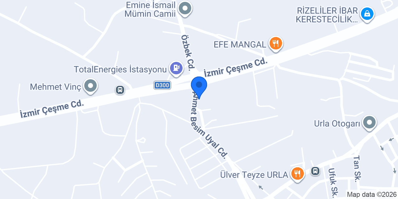DORUK YEM urla konumu