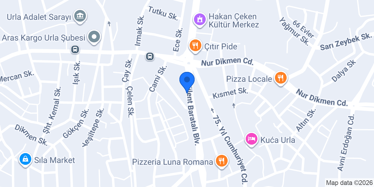 Nur Pide & Pizza konumu