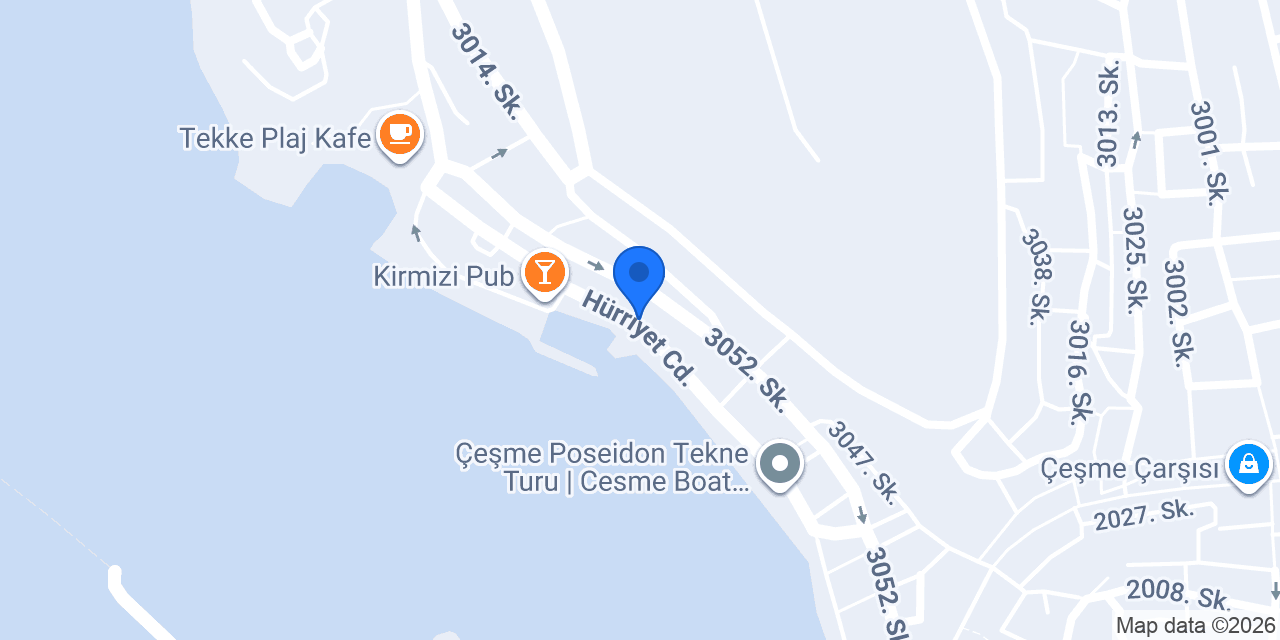 Çeşme Deniz Restoran konumu