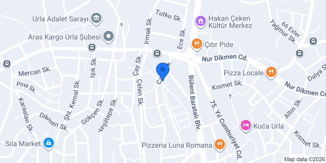 Özden Özel Öğretim Kursu konumu