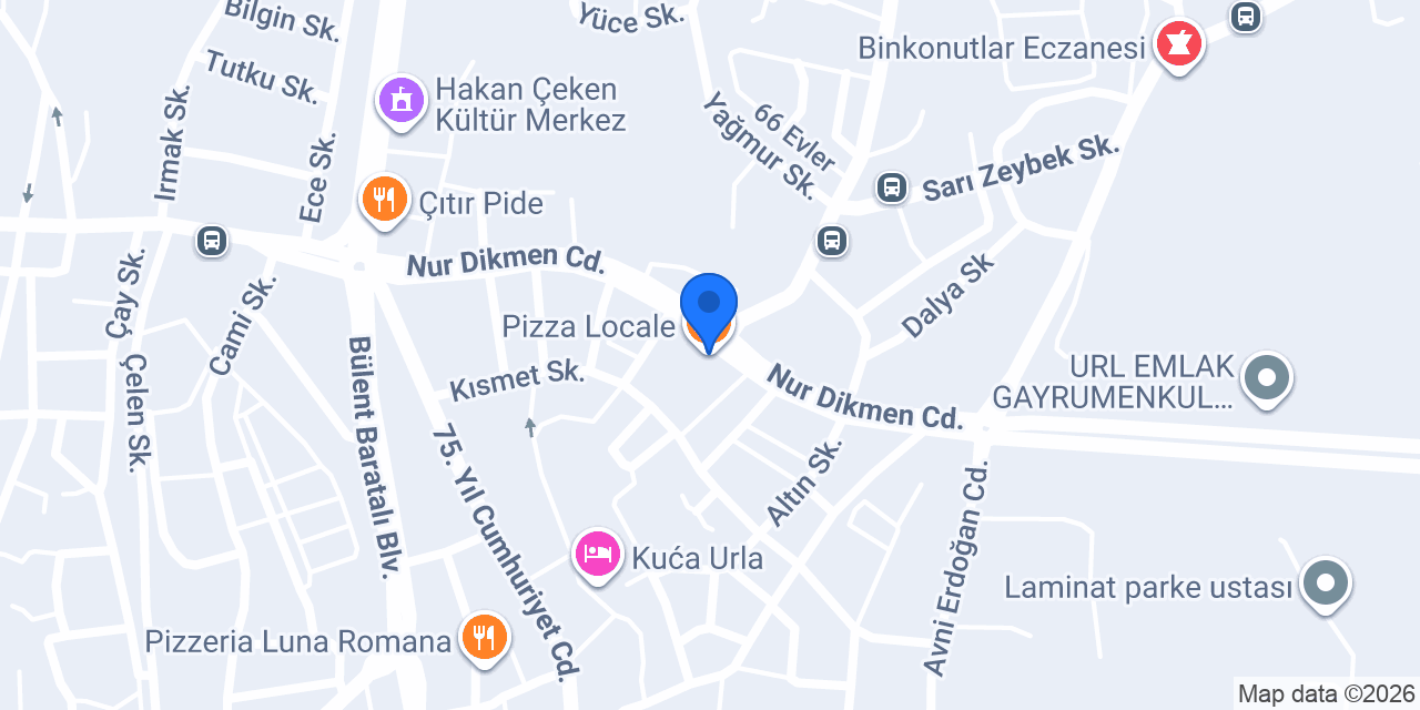 Pizza Locale konumu