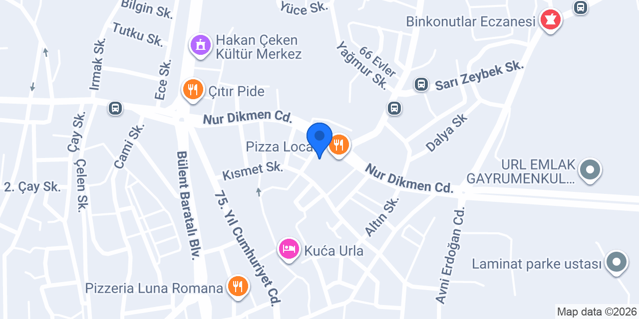 Özel Urla Özel Öğretim Kursu konumu