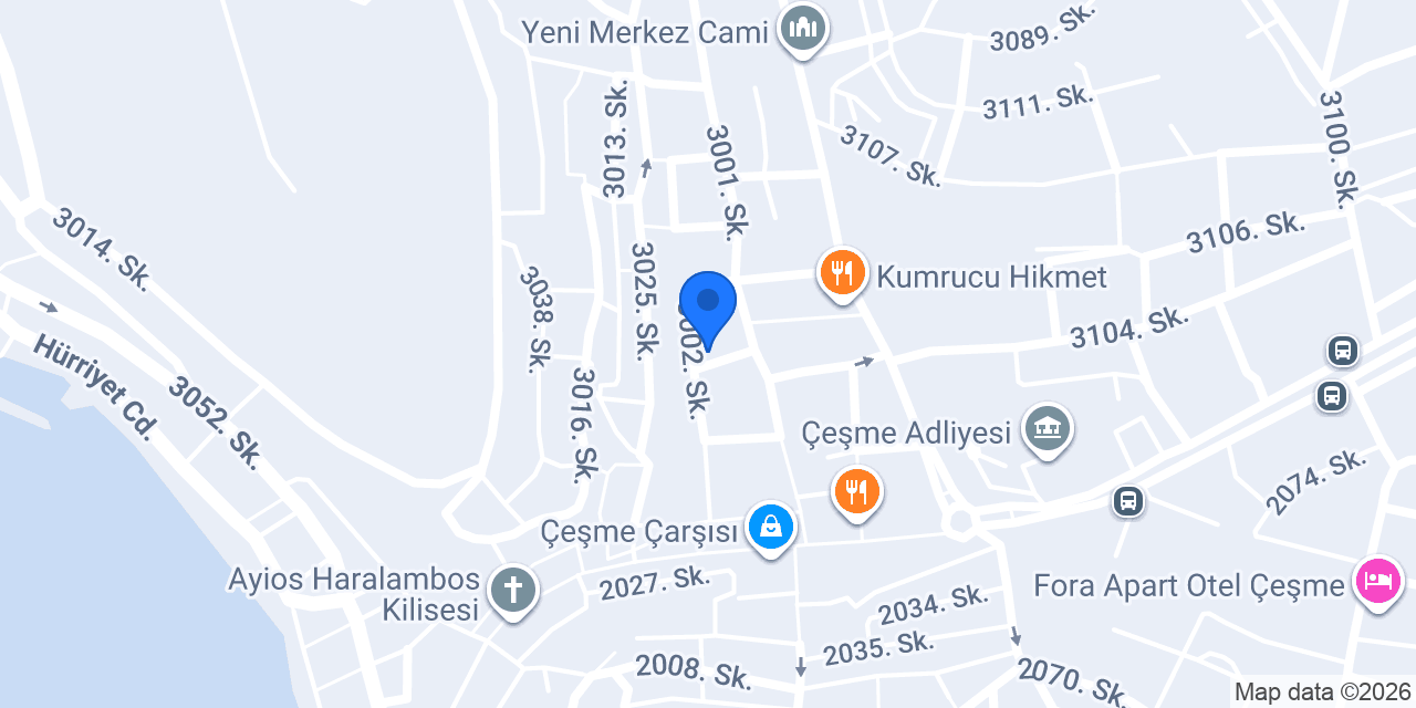Çeşme konumu