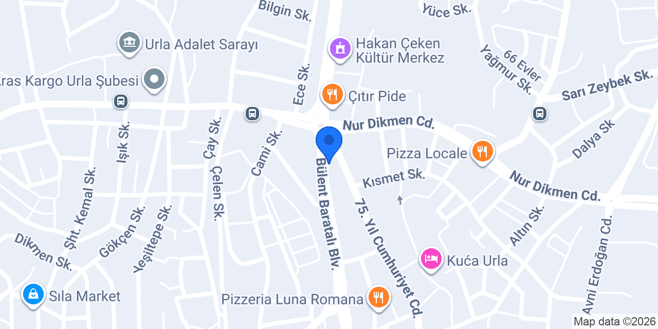 KLAZOMENAİ URLA EMLAK konumu