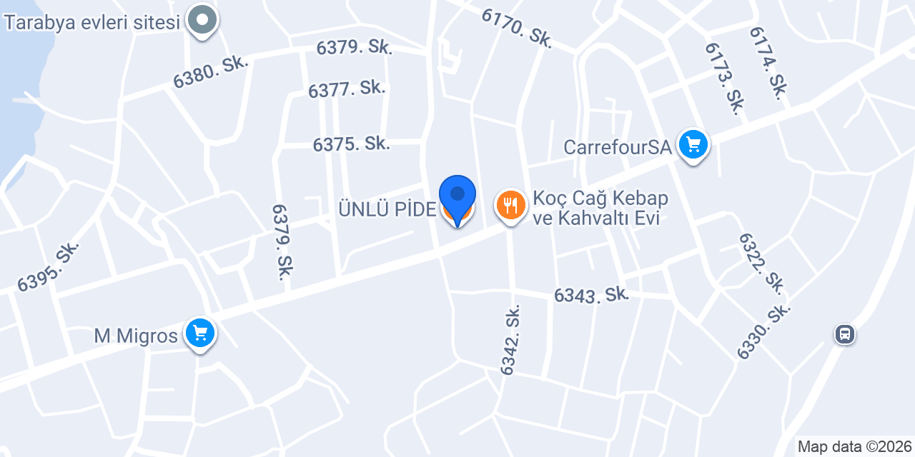ÜNLÜ PİDE konumu