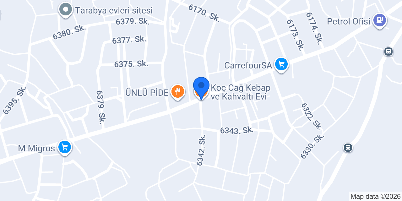Koç Cağ Kebap ve Kahvaltı Evi konumu