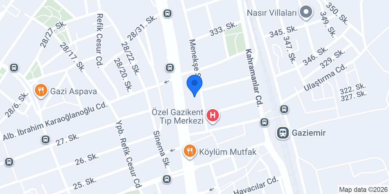TEB Gaziemir Şubesi konumu