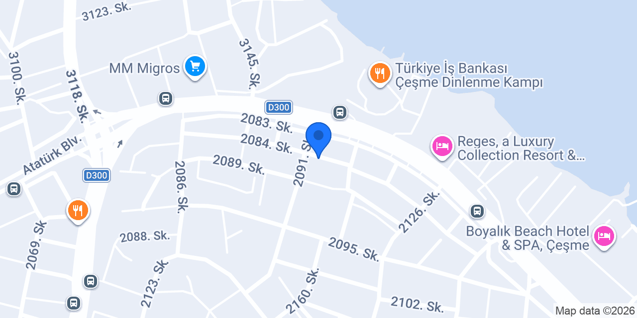Çeşme VIP Transfer konumu