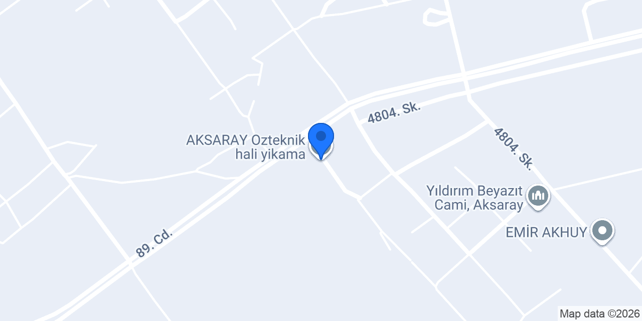 AKSARAY Ozteknik hali yikama konumu