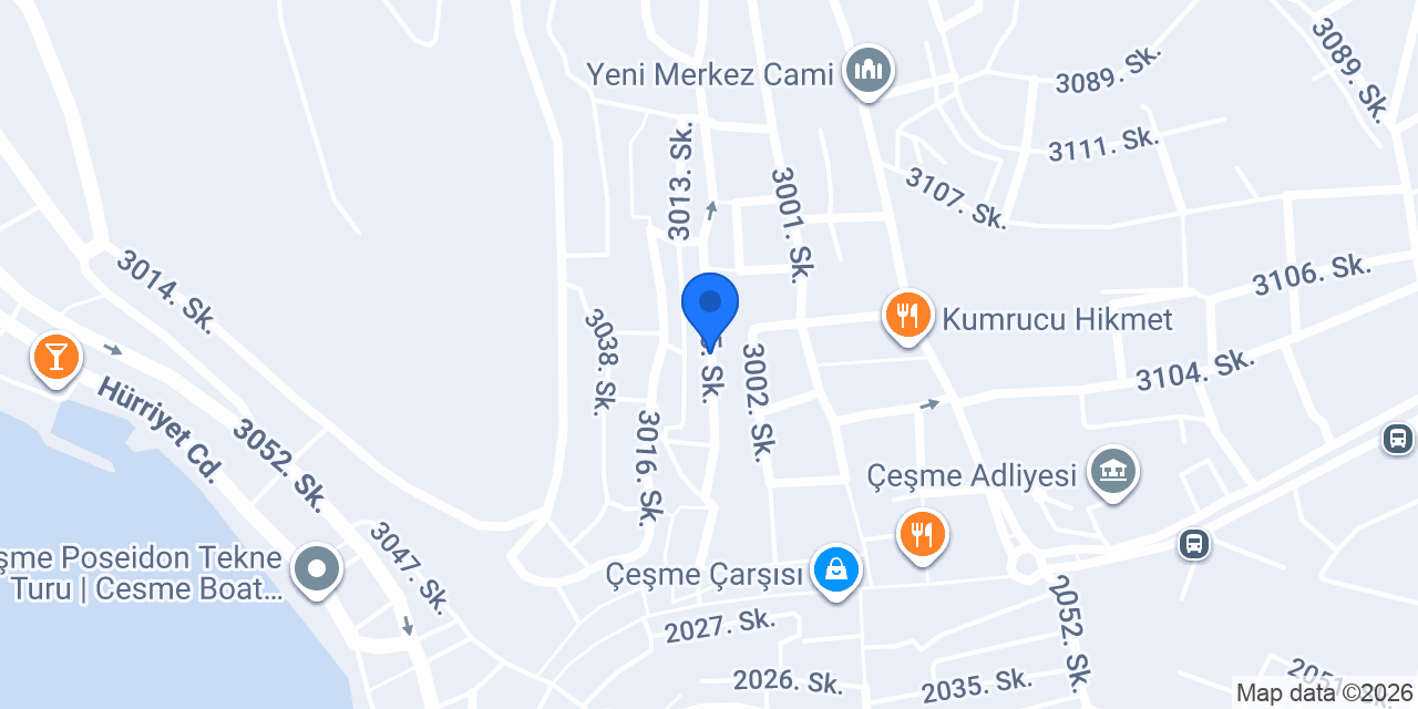 Neşe Otel Çeşme konumu