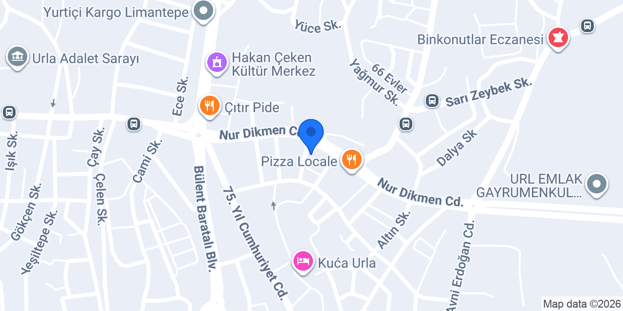 Urla Psikoterapi Merkezi konumu