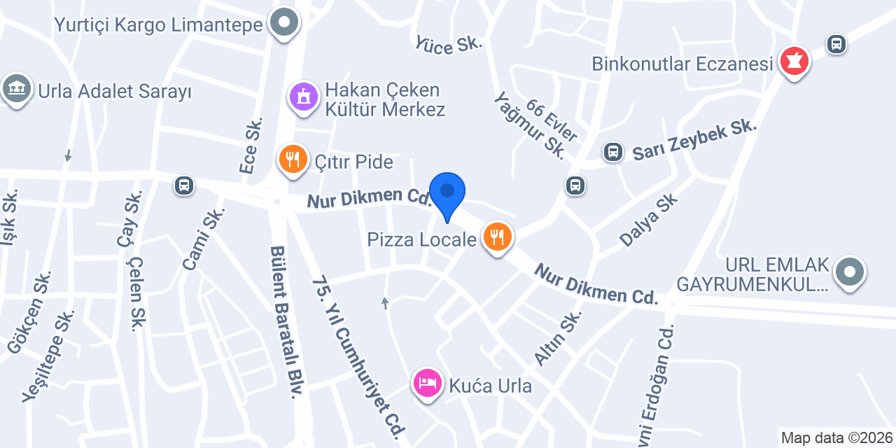 Urla Domino's Pizza konumu