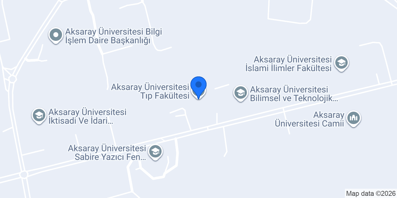 Aksaray Üniversitesi Tıp Fakültesi konumu