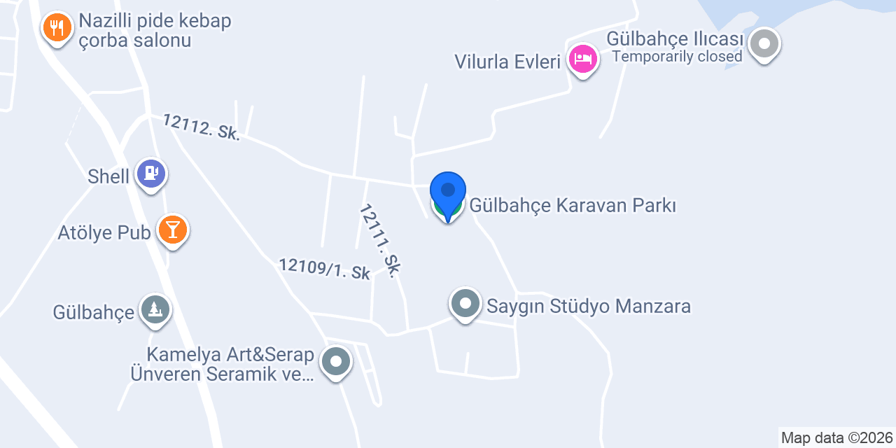 Gülbahçe Karavan Parkı konumu