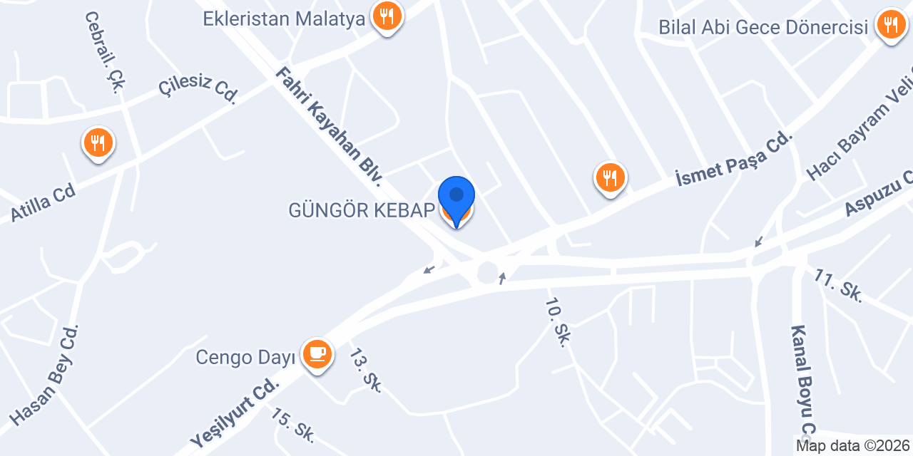 GÜNGÖR KEBAP konumu
