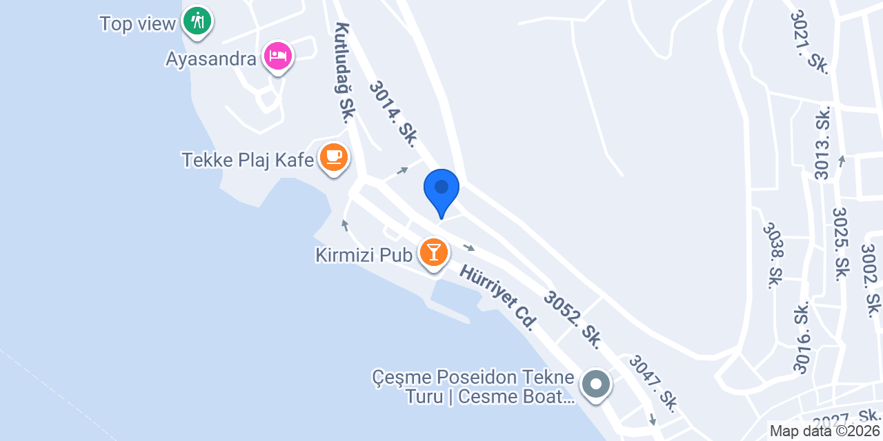 Azize Palas Apart konumu