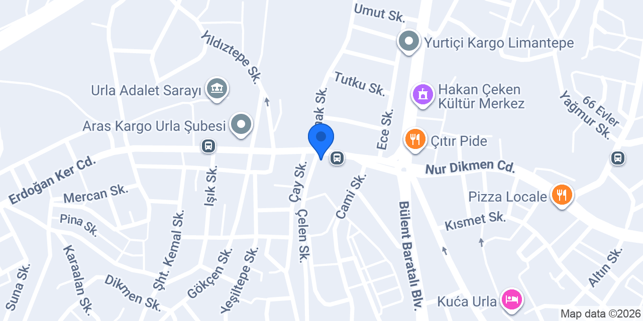 Deja Brew Urla konumu