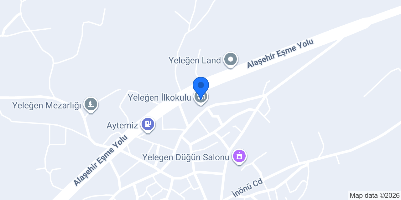 Yeleğen İlkokulu konumu