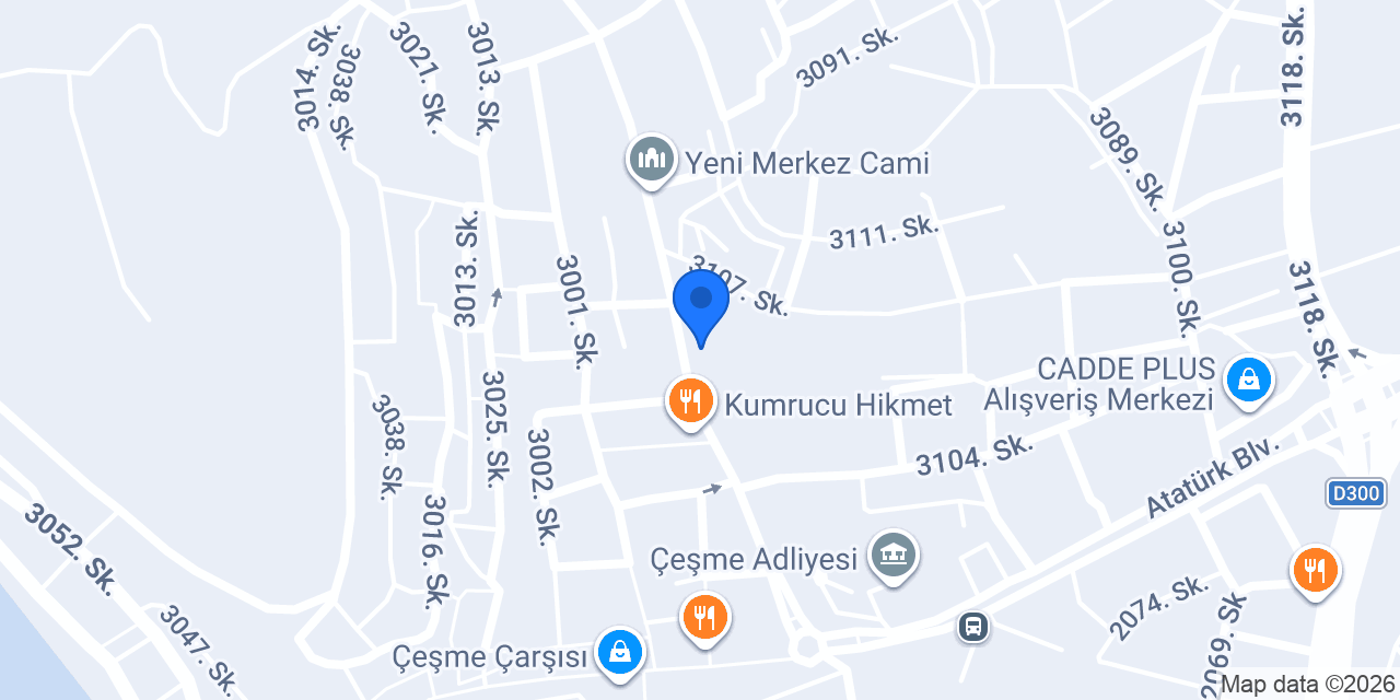 VakıfBank Çeşme Şubesi konumu