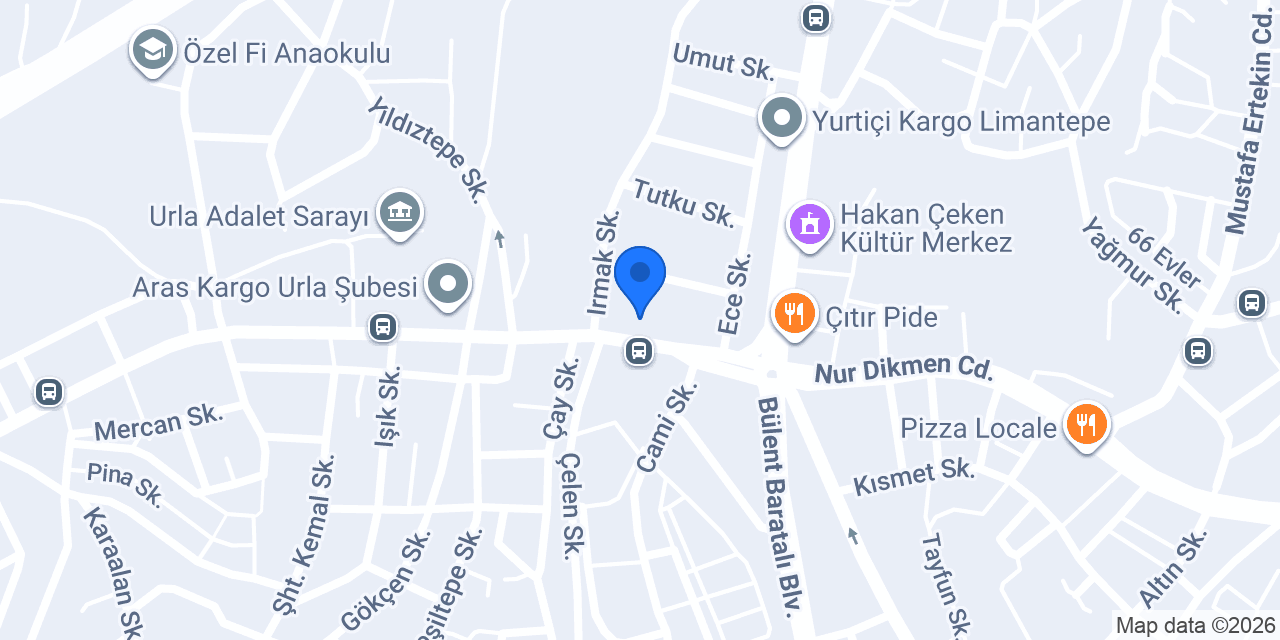 Umurla Otel konumu