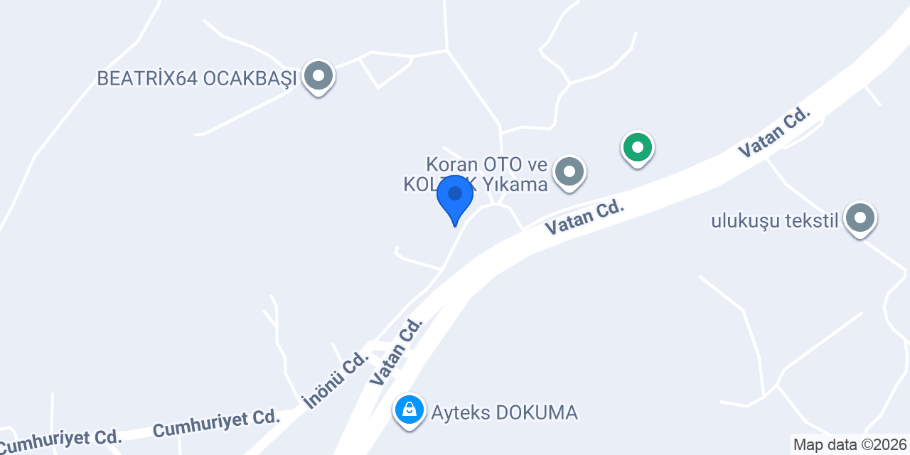 Çağlar Oto konumu