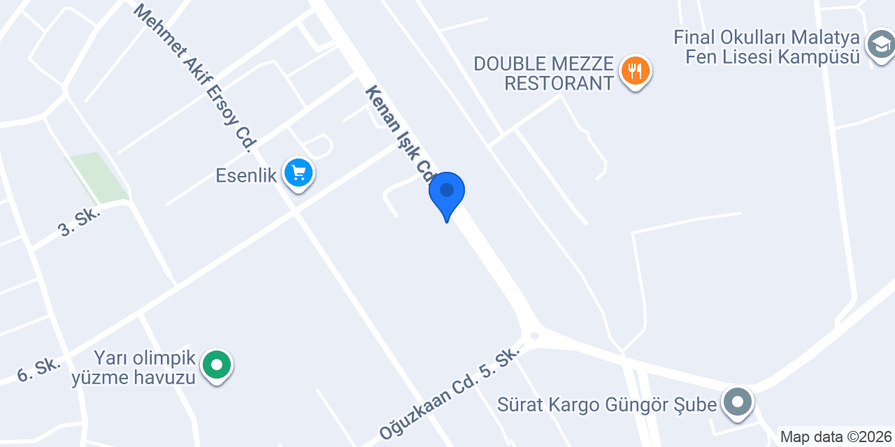 Malatya Tekno İlaçlama konumu