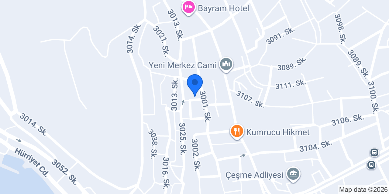Çeşme marine veteriner kliniği konumu