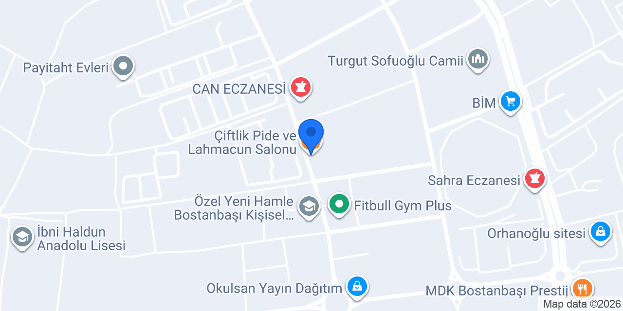 Çiftlik Pide ve Lahmacun Salonu konumu