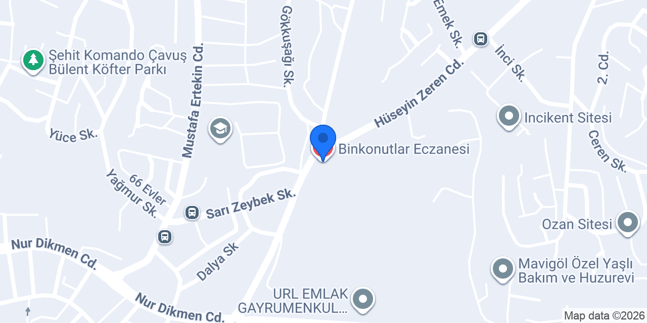 Binkonutlar Eczanesi konumu