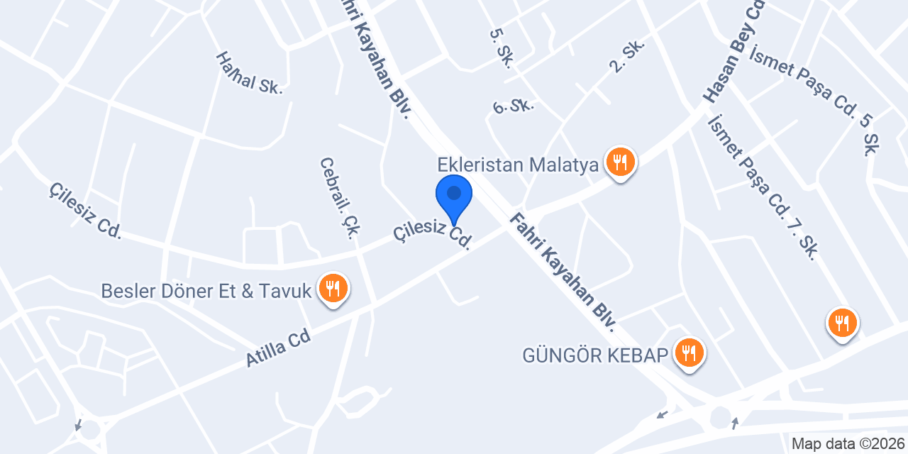 MALATYA Çiçekçi Naki konumu