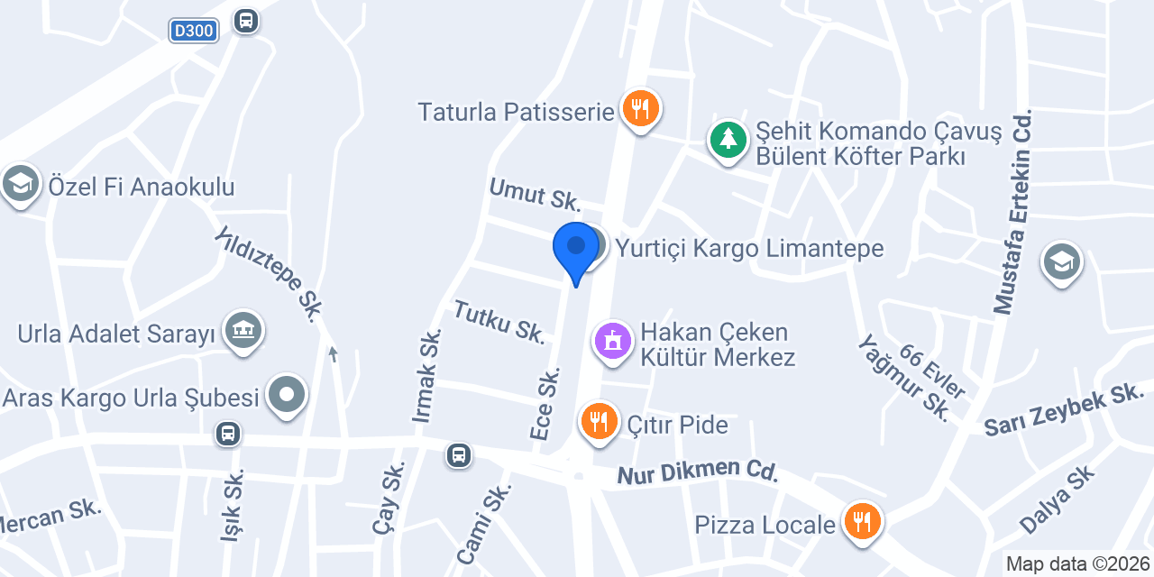 İzmir Kadastro Müdürlüğü (Urla) konumu
