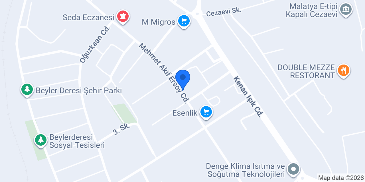 Aybek çiğköfte konumu