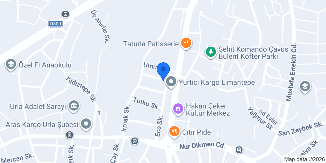 Daikin Urla Buray Mühendislik konumu