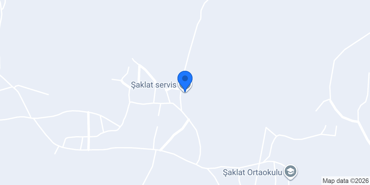 Şaklat servis konumu