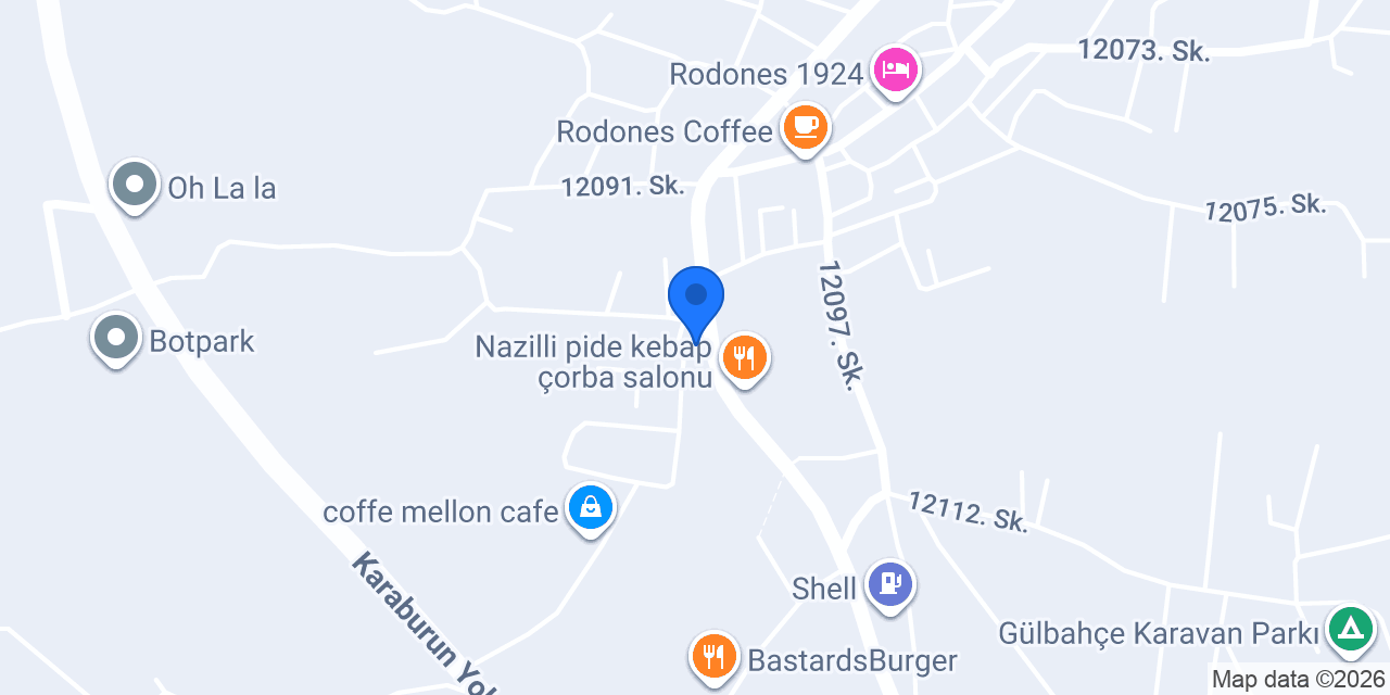 Bükre Baklavaları, Dondurma&Cafe konumu