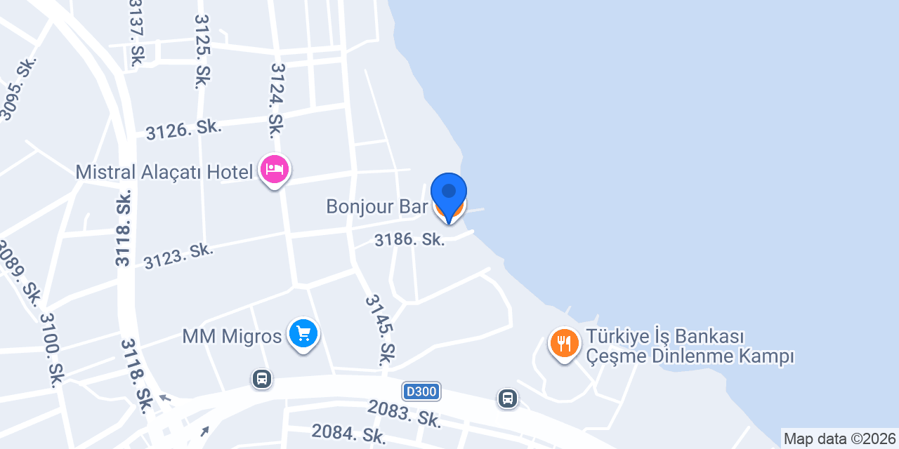 Bonjour Beach konumu
