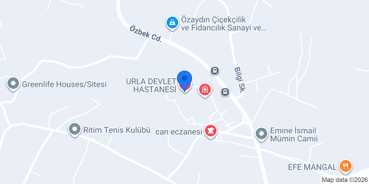 Urla Devlet Hastanesi Diş Polikliniği konumu