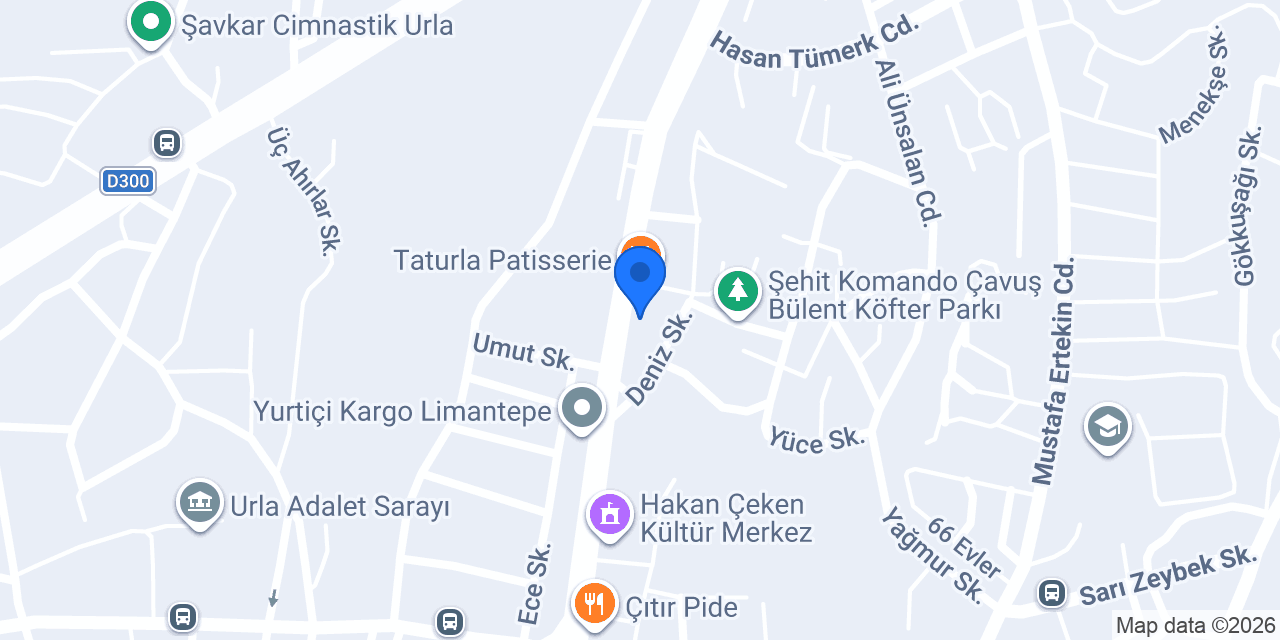 Urla Hukuk Bürosu - Av. Sadık Akkaş konumu
