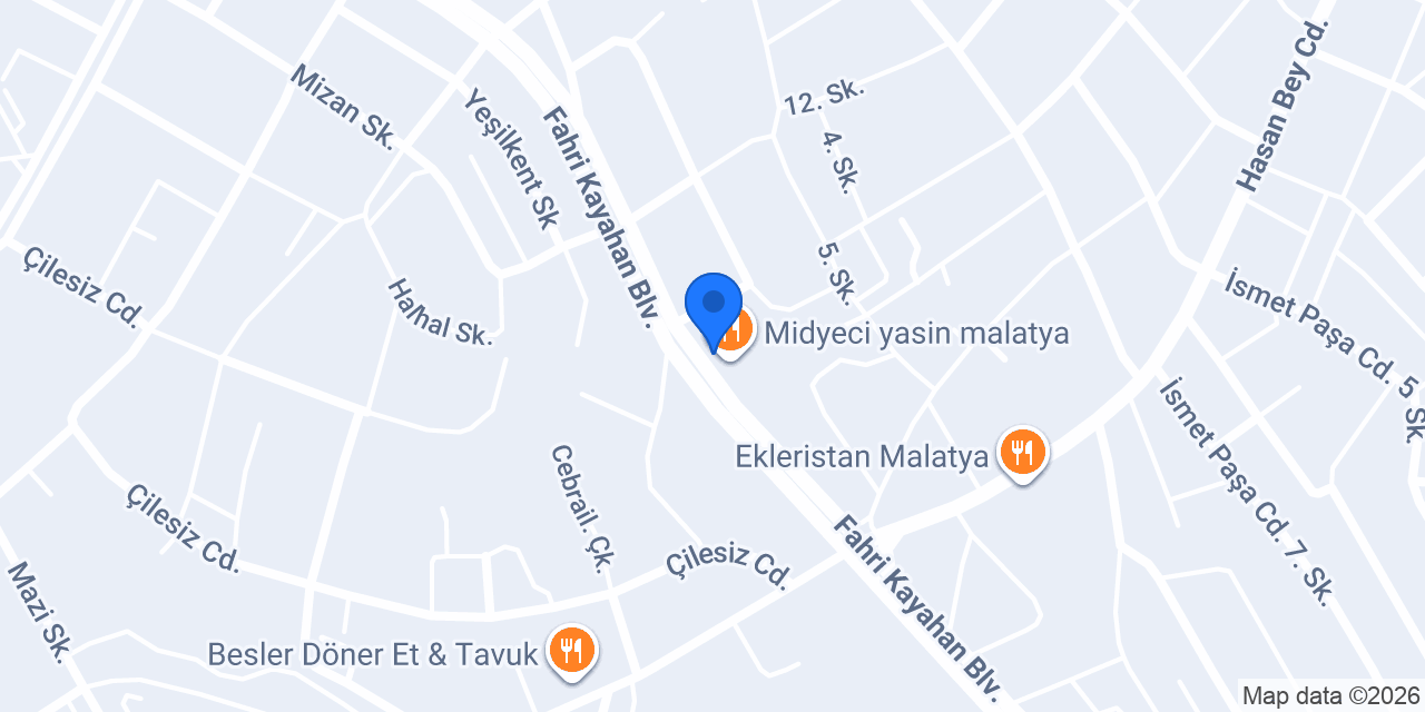 TAT KAVURMA VE KEBAP konumu