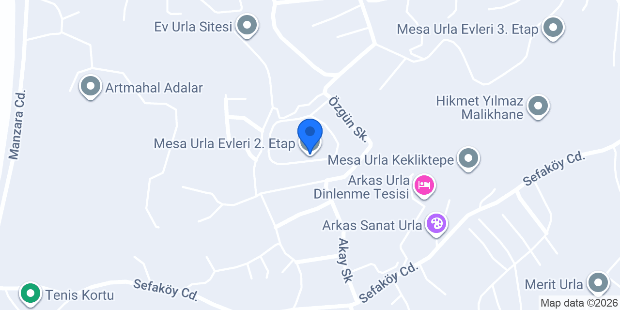 Mesa Urla Evleri 2. Etap konumu