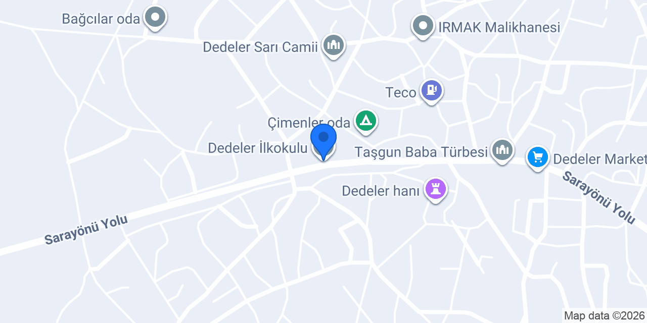 Dedeler İlkokulu konumu
