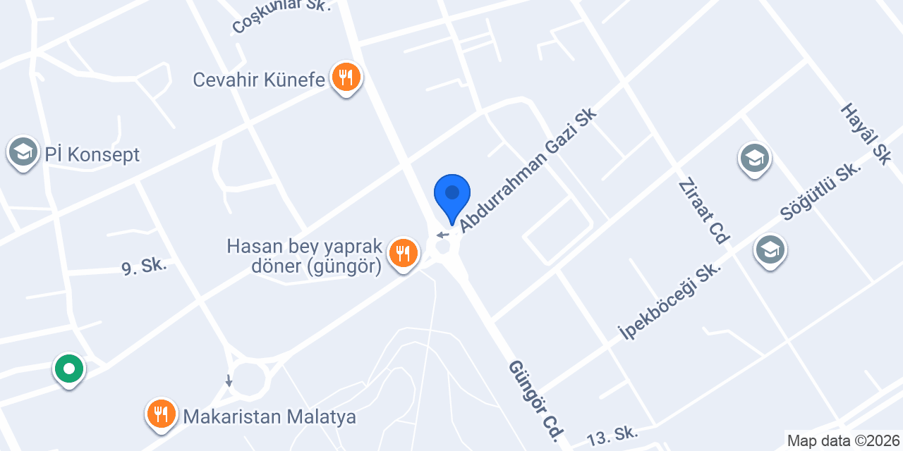 Neşe Pizza konumu