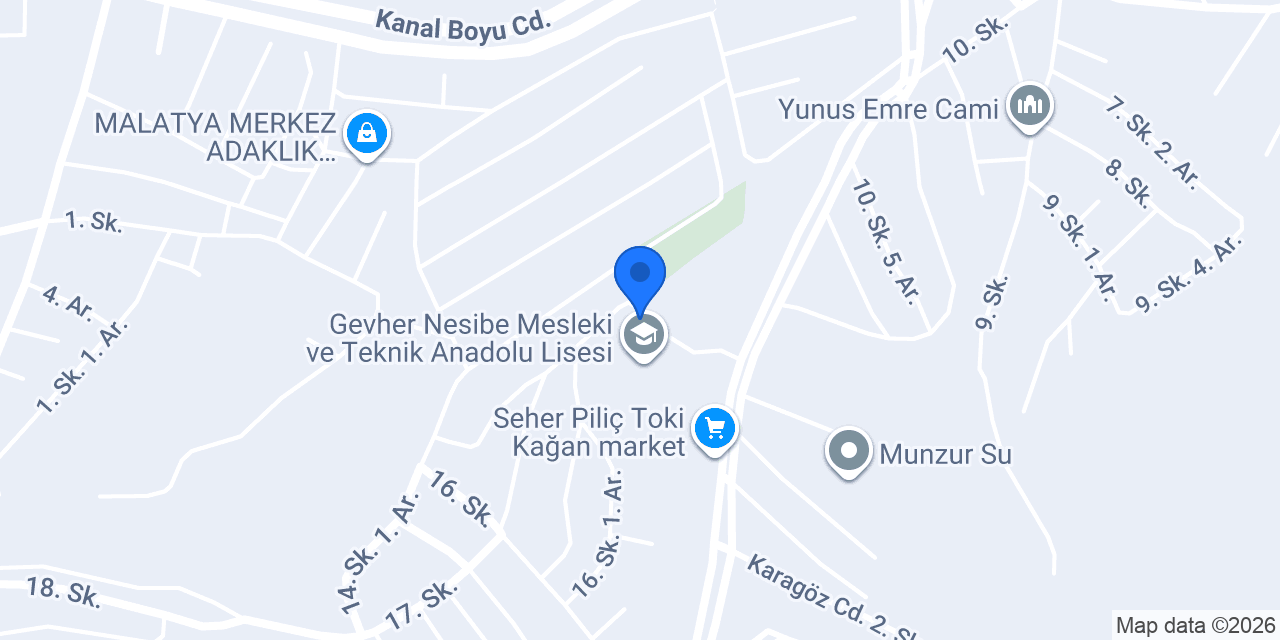 Yavuz Selim Ortaokulu konumu