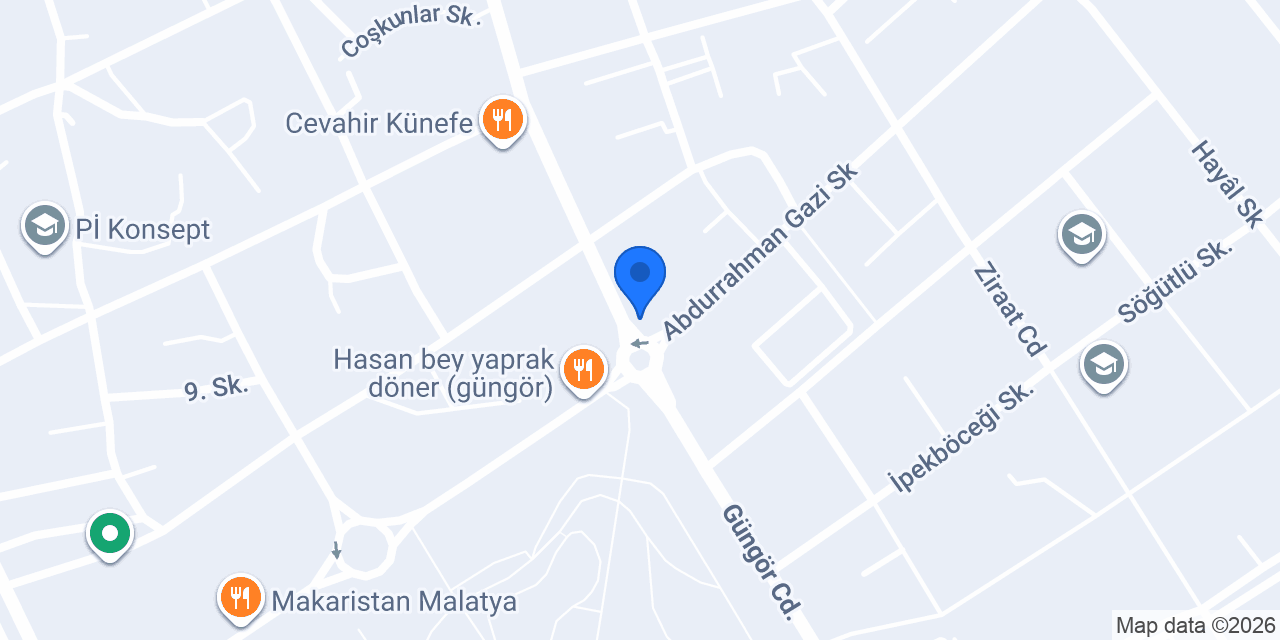 Eylül Veteriner Kliniği Malatya konumu